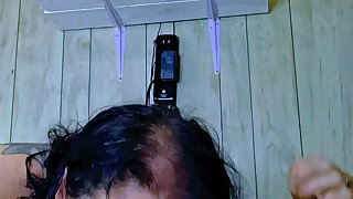 He's a Satisfied Man with His Cock in Her Hand