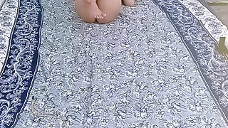 Desi Indian Muslim Young Girl Cheating Wife Ferzana Bhabhi Wearing a Abaya Hijab Fucking