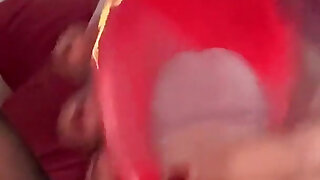 Sega E Pompino: Masturbazione Del Cazzo Con La Scarpa Con Il Tacco Trasparente POV