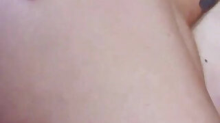 Slutty blonde mom oiled and fucked